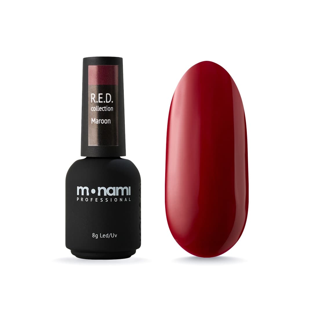 Monami Гель-лак R.E.D. Maroon, 8г