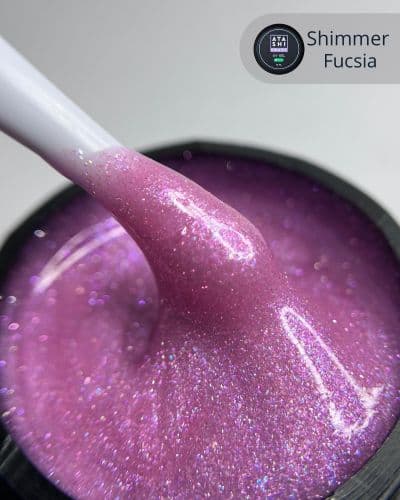 ATASHI Smart Uv gel, Shimmer Fuсsia ,15мл