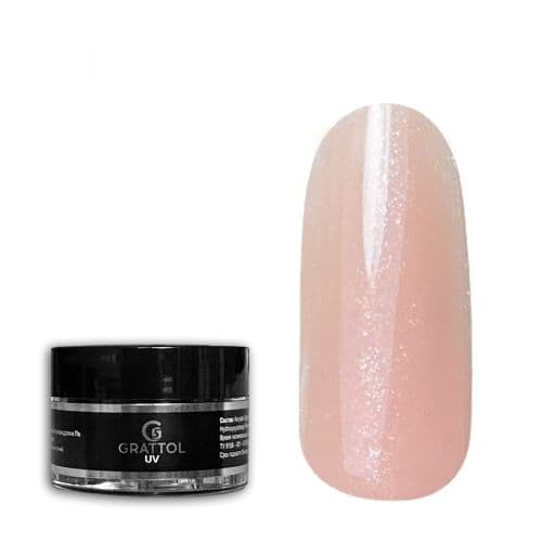 Grattol Camouflage Gel Shimmer Cream Rose, 15 ml