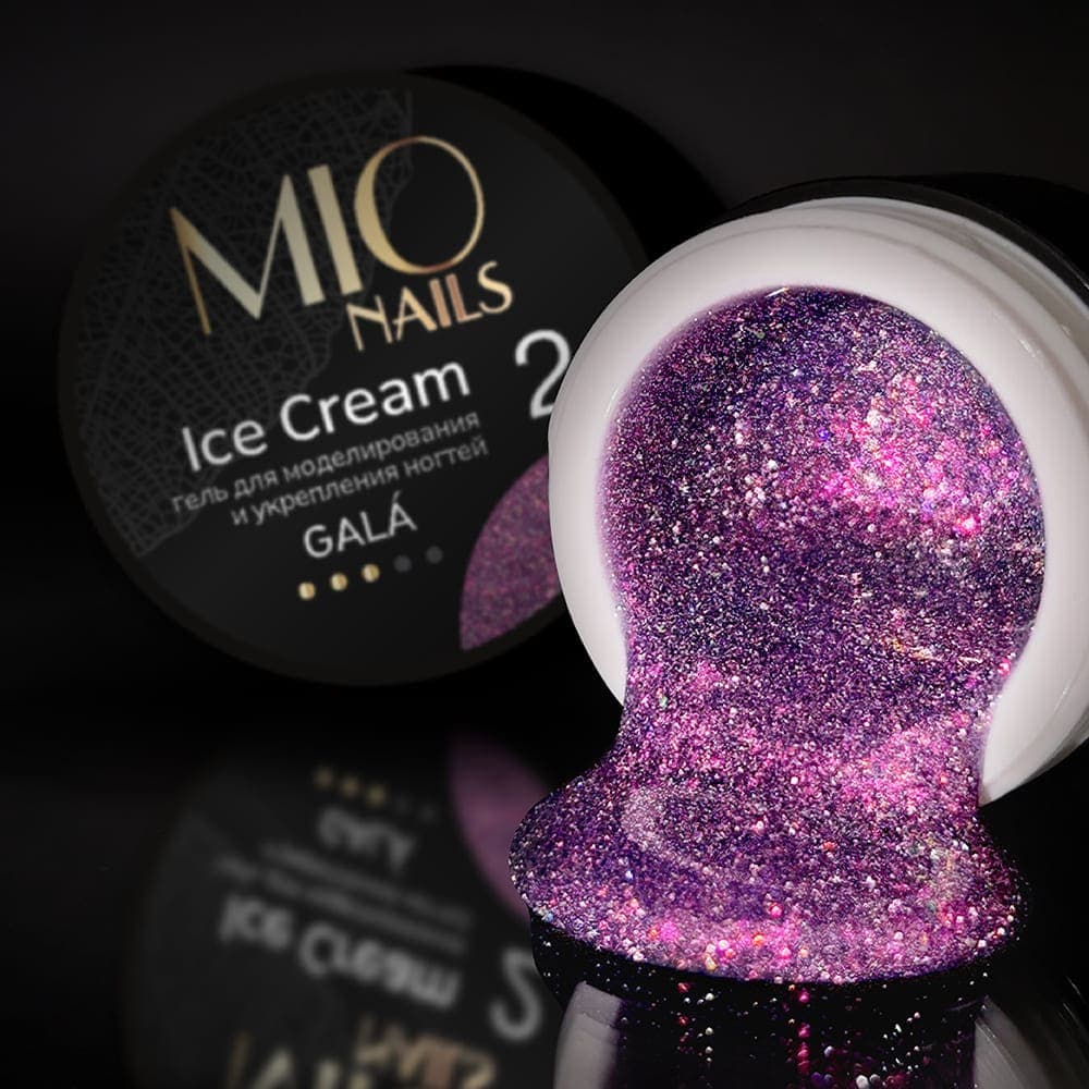 MIO Nails, Гель для моделирования ногтей Ice Cream Gel Gala- #02 13г