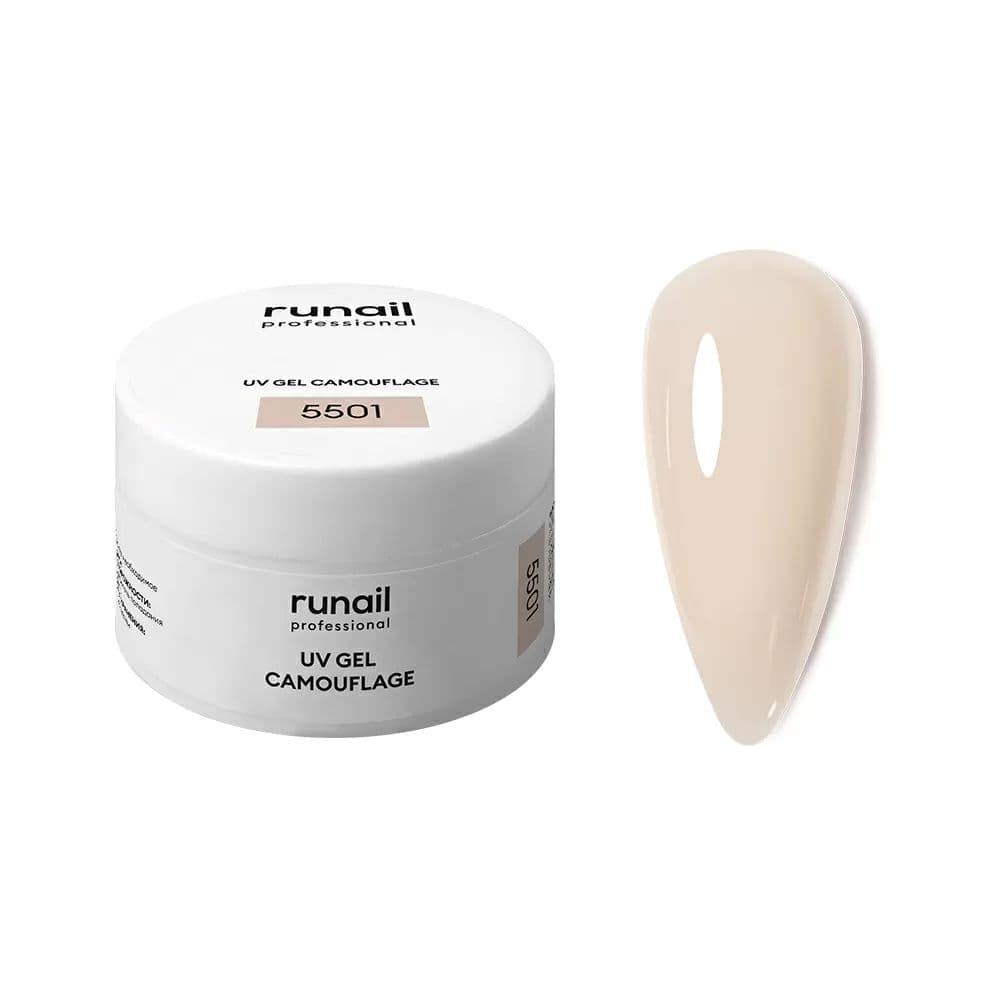 Runail, Камуфлирующий УФ-гель (цвет: Миндальный латте) 15 г №5501