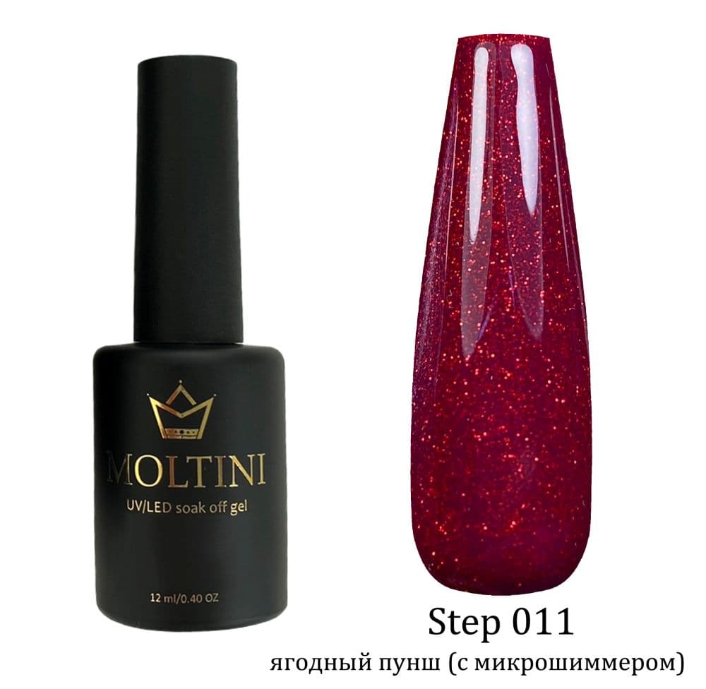 MOLTINI Цветной лак "Step" 011. 12 мл.