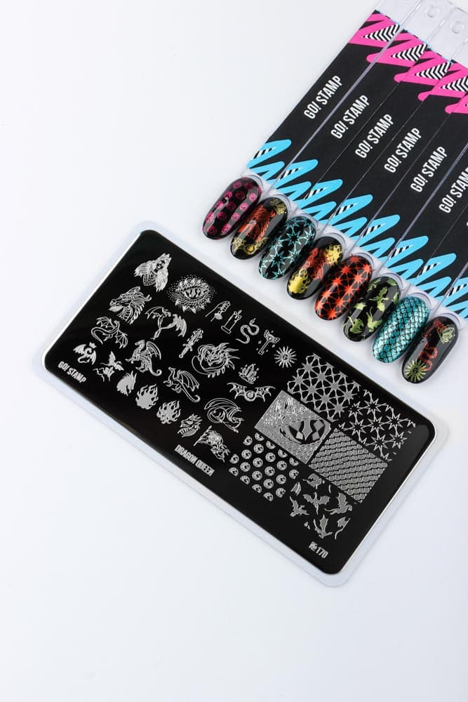 Go! Stamp, Пластина для стемпинга 170 Dragon Queen
