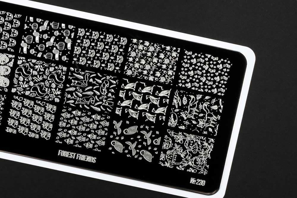 Go! Stamp, Пластина для стемпинга 239 Forest Friends