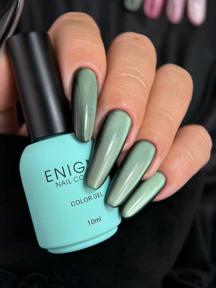 ENIGMANIC, Гель-лак с эффектом кошачий глаз AURA silk cat 03 10 мл.